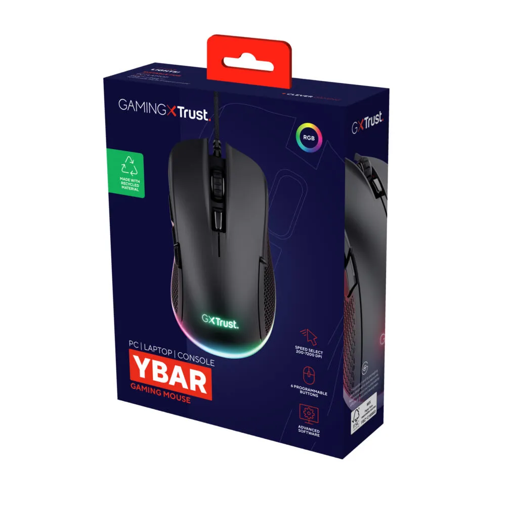 Trust GXT 922 YBAR 24729 7200 DPI Oyuncu Faresi Thumbnail 10