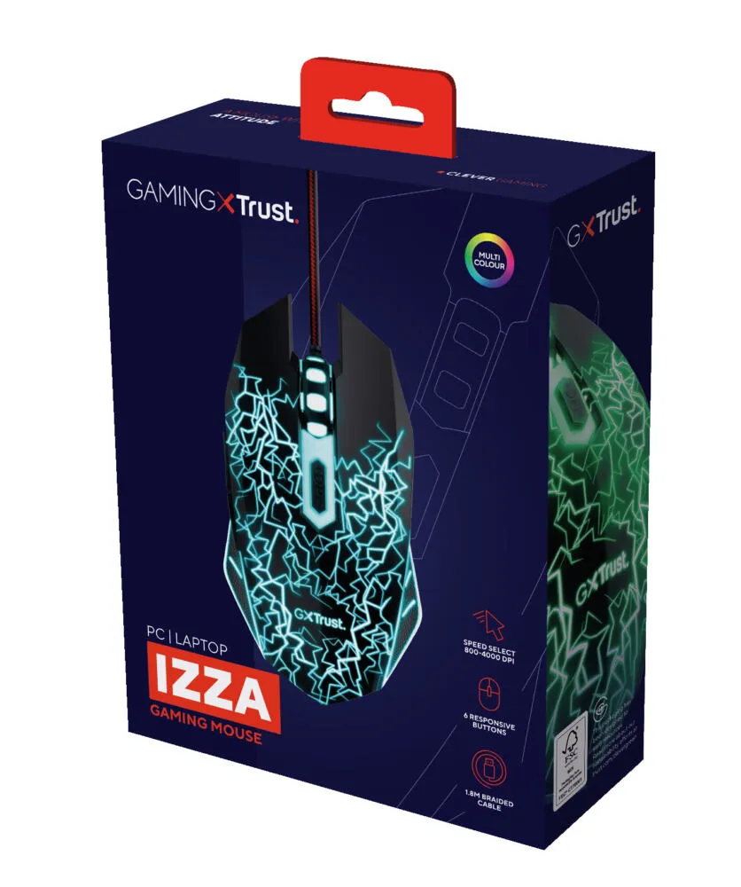 Trust GXT 105X Izza 24618 4000 DPI Oyuncu Faresi Thumbnail 7