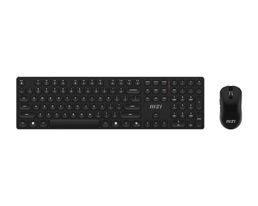 MSI FORGE K210 WIRELESS COMBO Fare dahil Ev / Ofis USB Siyah Klavye & Mouse Seti
