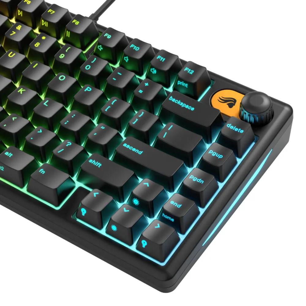 Glorious Gaming GMBK 75% GLO-GMBK75-BLK-US RGB Oyuncu Klavyesi Thumbnail 7