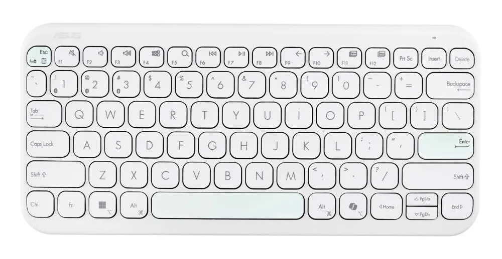 ASUS Marshmallow Keyboard KW100 Ev Bluetooth Beyaz Klavye Thumbnail 2
