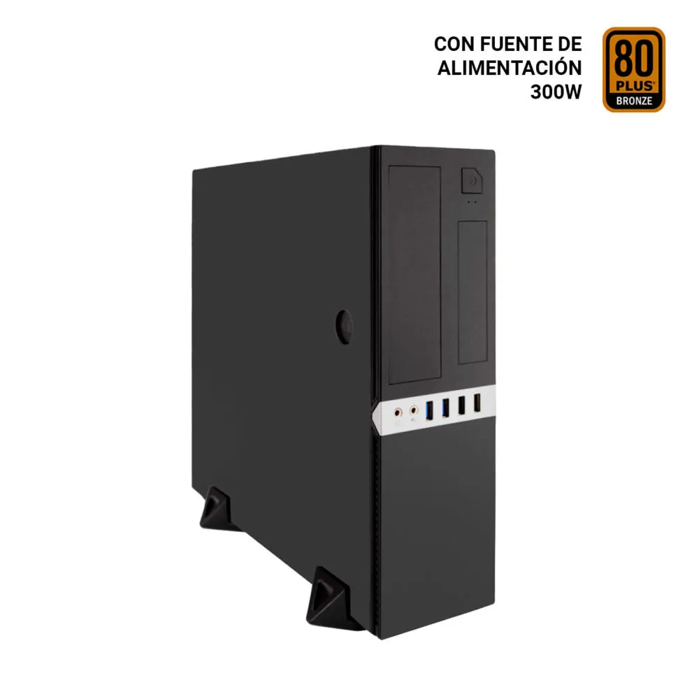 CoolBox CAJCOOT450S-BZ bilgisayar muhafazası Düşük profil (ince yapılı) Siyah 300 W Kas