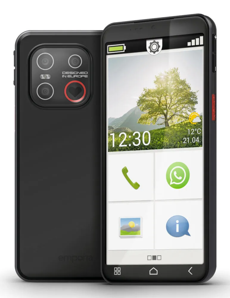 Emporia emporiaSMART.7lite E7LT.V1.BK.01 128 GB 6 GB RAM Siyah Akıllı Telefon Thumbnail 9