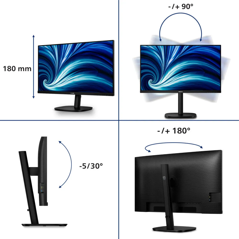Philips 32B2U3601/00 31.5 inç 100Hz 2K QHD Monitör Thumbnail 5