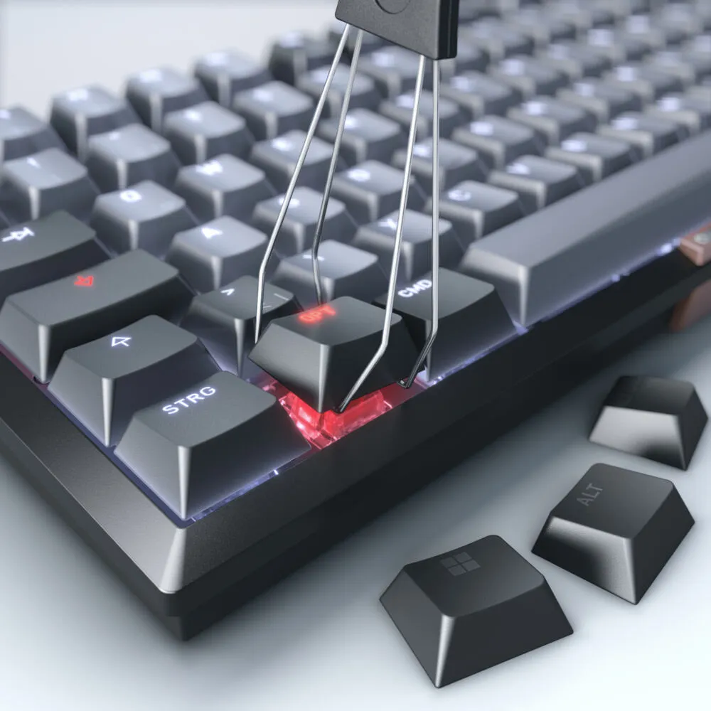CHERRY KW 300 MX G80-3960HHADE-2 Mekanik Kablosuz Oyuncu Klavyesi Thumbnail 7