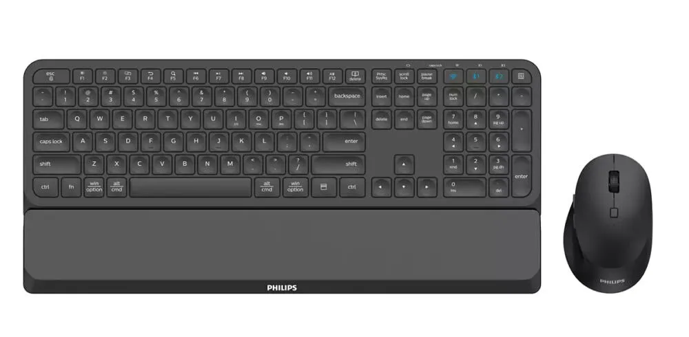 Philips 6000 series SPT6607B/25 Fare dahil Evrensel RF Kablosuz + Bluetooth Siyah Klavye