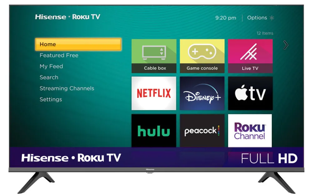 Hisense 43H4030 108 cm (42.5") Full HD kalitesi Smart Wi-Fi Siyah TV Televizyon (TV)