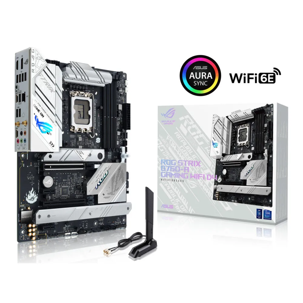 ASUS ROG STRIX B760-A GAMING WIFI D4 90MB1DD0-M0EAY0 LGA1700 4x DDR4 3x M.2 ATX Anakart Thumbnail 6