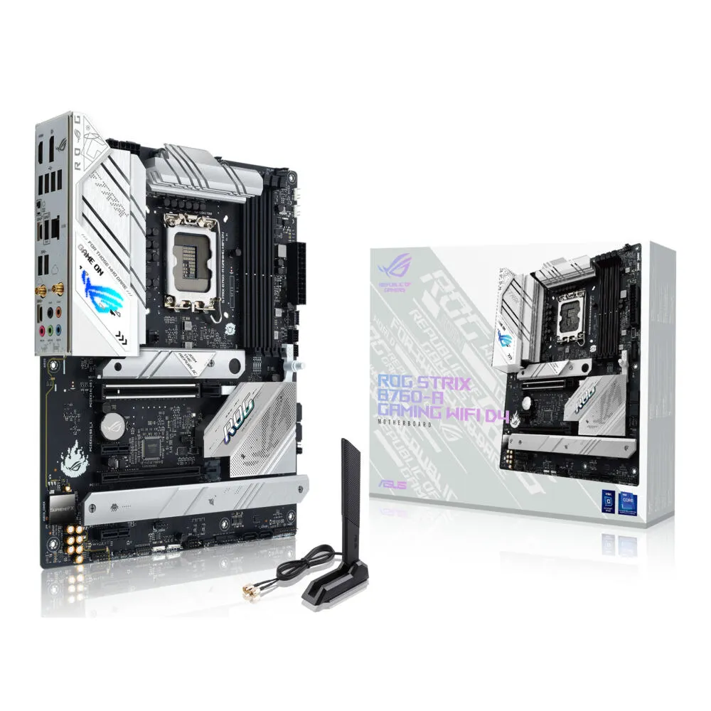 ASUS ROG STRIX B760-A GAMING WIFI D4 90MB1DD0-M0EAY0 LGA1700 4x DDR4 3x M.2 ATX Anakart Thumbnail 4