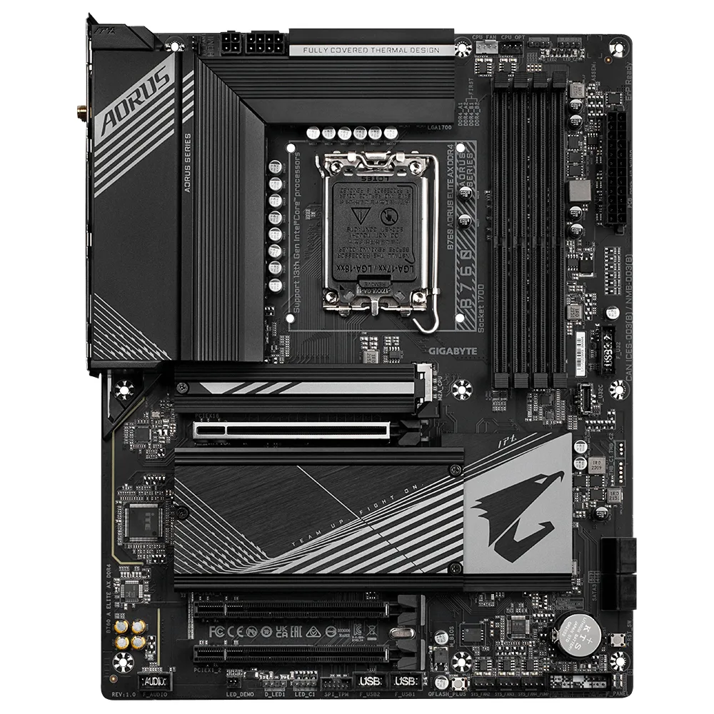 GIGABYTE B760 AORUS ELITE AX DDR4 LGA1700 4x 3x M.2 ATX 4x RAM Anakart Thumbnail 6