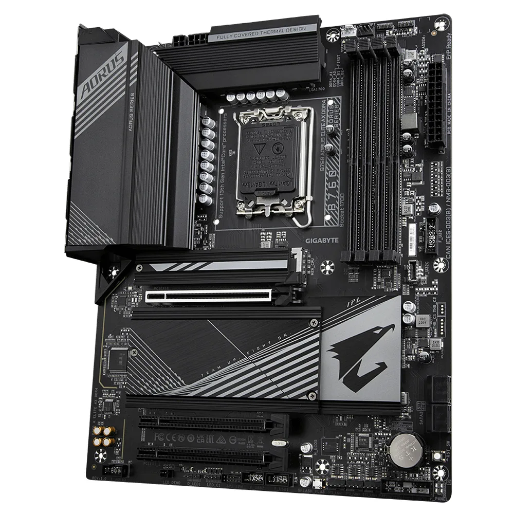 GIGABYTE B760 AORUS ELITE AX DDR4 LGA1700 4x 3x M.2 ATX 4x RAM Anakart Thumbnail 2