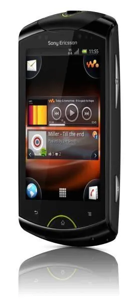 Sony Live with Walkman 1253-9638 8,13 cm (3.2") Tek SIM Android 2.3 3G Micro-USB B 0,5 GB Siyah Akıllı Telefon