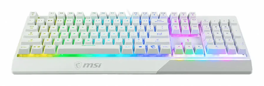MSI VIGOR GK30 WHITE UA Mekanik RGB Oyuncu Klavyesi Thumbnail 4