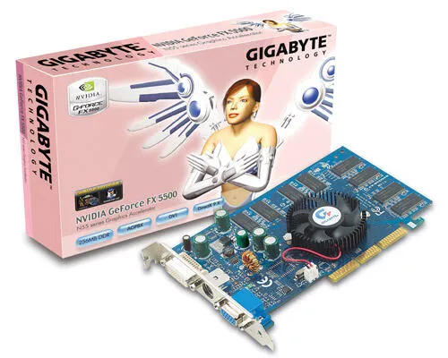 GIGABYTE GV-N55256D NVIDIA GeForce FX 5500 0,25 GB GDDR Ekran Kartı