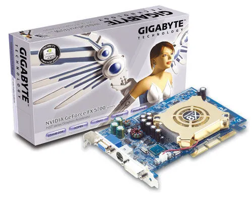 GIGABYTE GV-N57256DE NVIDIA GeForce FX 5700 0,25 GB GDDR Ekran Kartı