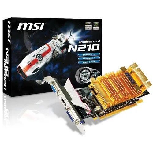 MSI GeForce 210 512MB NVIDIA GDDR2 Ekran Kartı
