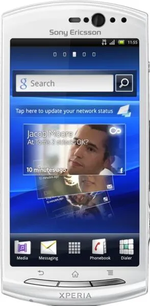 Sony Xperia neo V 9,4 cm (3.7") Çift SIM Android 2.3 3G Micro-USB A 0,5 GB 1 GB 1500 mAh Beyaz Akıllı Telefon
