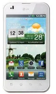 LG Optimus Black P970 10,2 cm (4") Tek SIM Android 2.2 3G 0,5 GB 1500 mAh Beyaz Akıllı Telefon Thumbnail 0