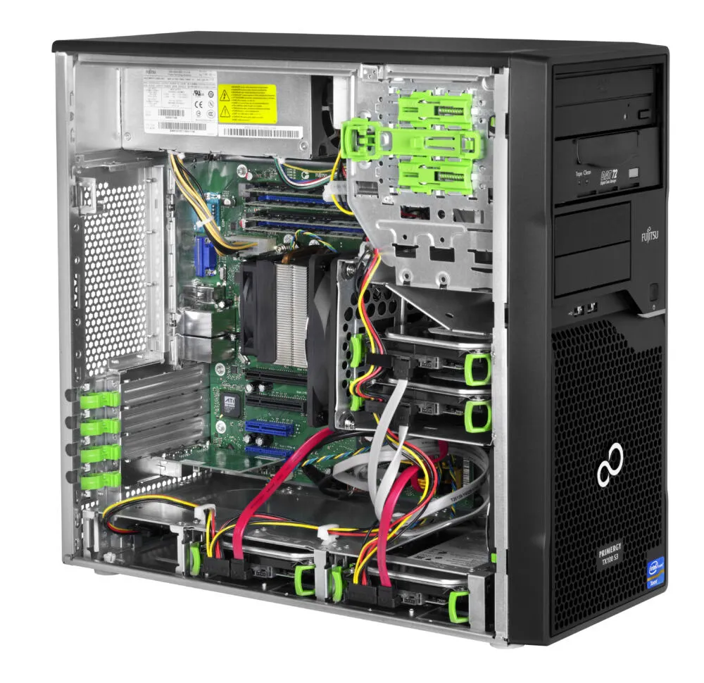 Fujitsu PRIMERGY TX100 S3 sunucu 2 TB Intel® Xeon® E3 Ailesi E3-1240 3,3 GHz 4 GB DDR3-SDRAM 250 W Windows Server 2008 Thumbnail 5