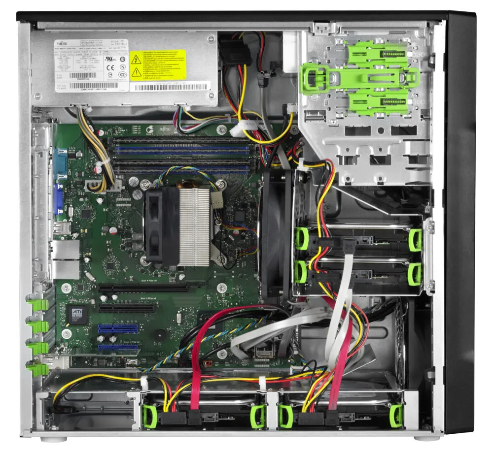 Fujitsu PRIMERGY TX100 S3 sunucu 2 TB Intel® Xeon® E3 Ailesi E3-1240 3,3 GHz 4 GB DDR3-SDRAM 250 W Windows Server 2008 Thumbnail 4