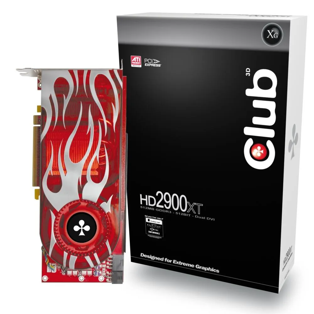 CLUB3D Radeon HD2900Pro 512MB PCI-E GDDR3 128 MB Ekran Kartı Thumbnail 0