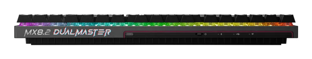 CHERRY MX 8.2 Pro TMR Wireless Oyun USB + RF + Bluetooth AZERTY Fransızca Siyah Klavye Thumbnail 1