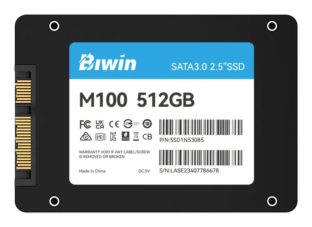 Biwin M100 BM100NN512G-RGX 512 GB 2.5" SSD Thumbnail 8