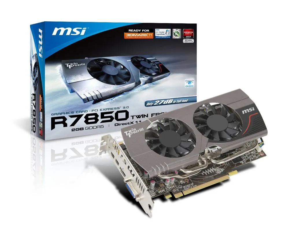 MSI HD7850 Twin Frozr III 2GB R7850 TWIN FROZR 2GD5 Ekran Kartı Thumbnail 6