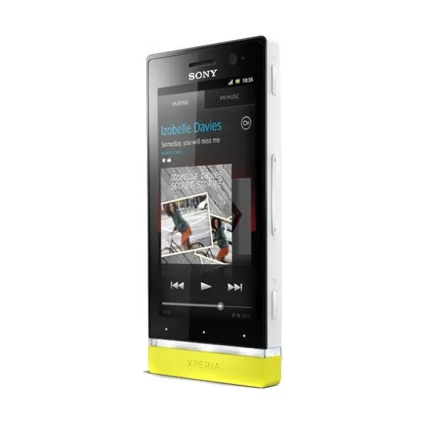 Sony Xperia U 8,89 cm (3.5") Tek SIM Android 2.3 3G Micro-USB B 0,5 GB 8 GB 1320 mAh Beyaz, Sarı Akıllı Telefon Thumbnail 1