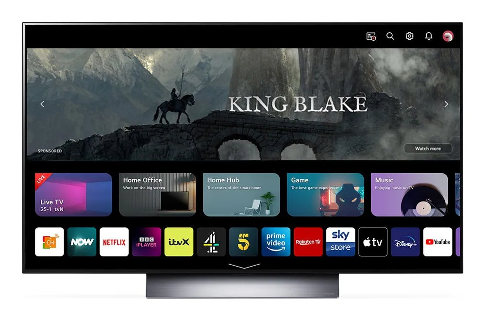 LG OLED evo OLED55C34LA 55 inç 100Hz 4K Ultra HD TV Thumbnail 1