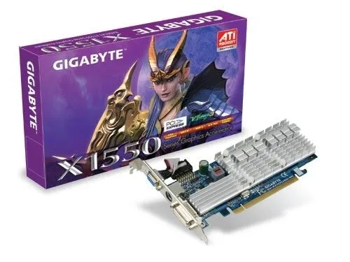 GIGABYTE GV-RX155128D-RH Radeon X1550 GDDR2 Ekran Kartı Thumbnail 0