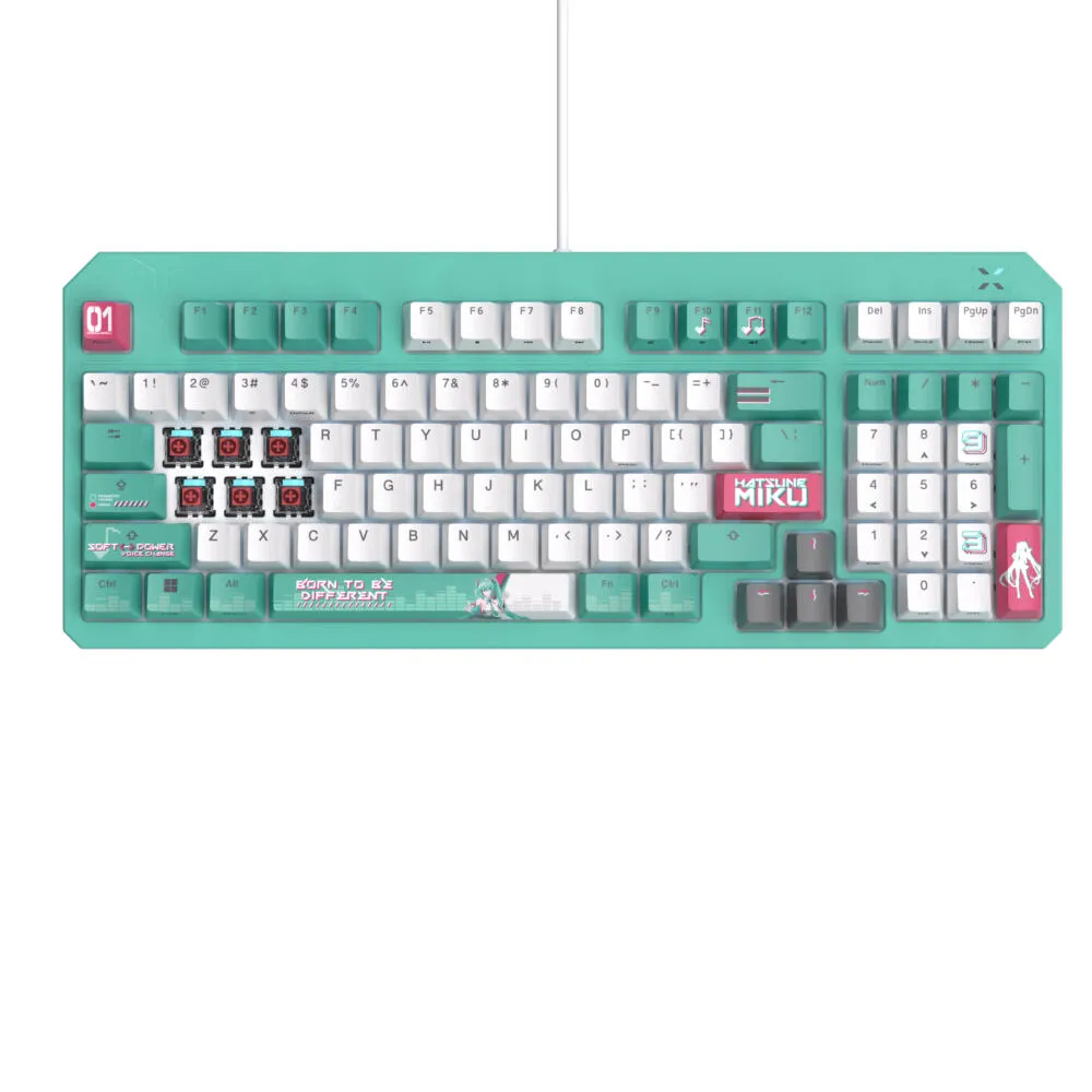 ASUS TUF Gaming K3 Gen II Hatsune Miku Edition 90MP0460-BKDA30 Mekanik RGB Oyuncu Klavyesi Thumbnail 8