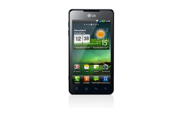 LG Optimus P720 3D Max 10,9 cm (4.3") Tek SIM Android 2.3 3G Micro-USB A 8 GB 1500 mAh Siyah Akıllı Telefon