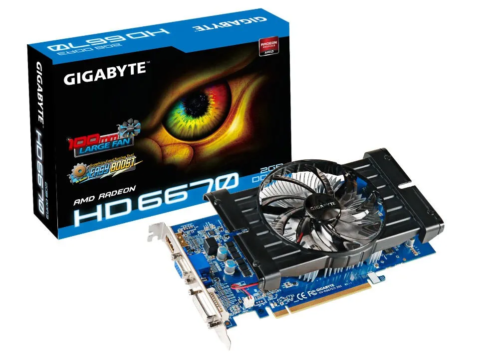 GIGABYTE GV-R667D3-2GI 2 GB Radeon HD6670 GDDR3 Ekran Kartı Thumbnail 4