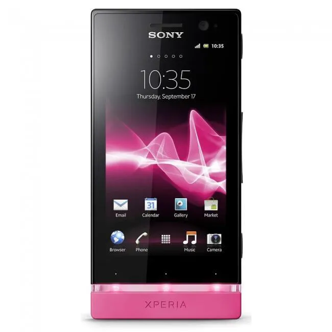 Sony Xperia U 8,89 cm (3.5") Tek SIM Android 2.3 3G 0,5 GB 8 GB Pembe, Beyaz Akıllı Telefon