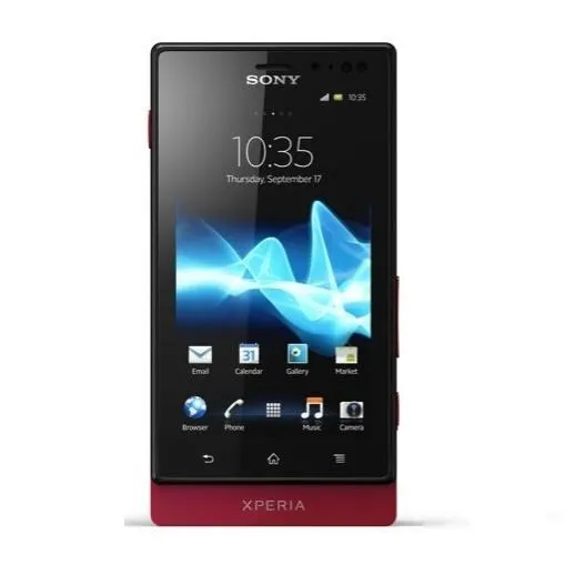 Sony Xperia sola 9,4 cm (3.7") Tek SIM Android 2.3 Micro-USB B 0,5 GB 8 GB 1320 mAh Siyah, Kırmızı Akıllı Telefon