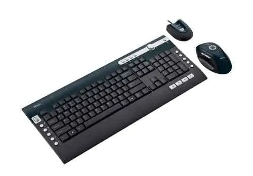 Trust Wireless Optical Multimedia Deskset DS-3250 FR Fare dahil RF kablosuz Siyah Klavye & Mouse Seti