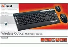 Trust Wireless Optical Multimedia Deskset DS-3250 Fare dahil RF kablosuz QWERTY Siyah Klavye & Mouse Seti Thumbnail 2