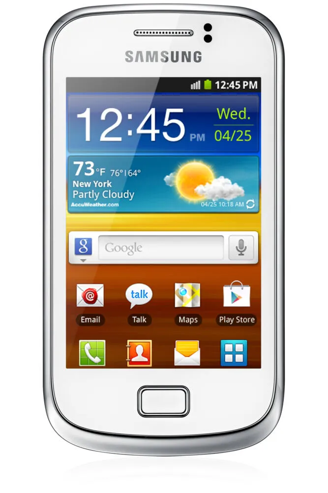 Samsung Galaxy mini 2 8,31 cm (3.27") Tek SIM Android 2.3 3G Micro-USB B 2,7 GB 1300 mAh Beyaz Akıllı Telefon