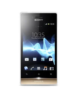 Sony Xperia miro 8,89 cm (3.5") Tek SIM Android 4.0 3G Micro-USB A 0,5 GB 4 GB 1500 mAh Altın, Beyaz Akıllı Telefon