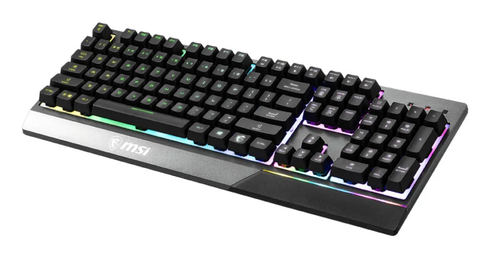 MSI VIGOR GK30 Oyun USB QWERTZ Almanca Siyah Klavye Thumbnail 2