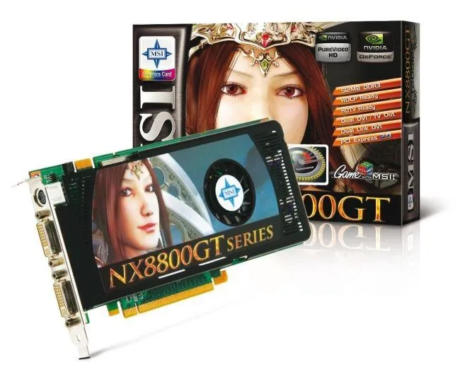 MSI V117-010R GeForce 8800 GT GDDR3 Ekran Kartı Thumbnail 0