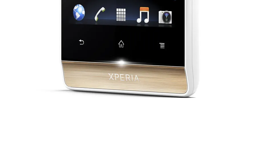 Sony Xperia ST23i 8,89 cm (3.5") Tek SIM Android 4.0 3G Micro-USB A 0,5 GB 4 GB Altın, Beyaz Akıllı Telefon Thumbnail 2