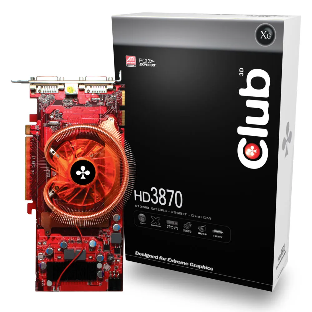 CLUB3D HD 3870 512MB GDDR3 128 MB Ekran Kartı Thumbnail 0