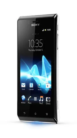 Sony Xperia J 10,2 cm (4") Tek SIM Android 4.0 3G 0,5 GB 4 GB 1750 mAh Siyah, Beyaz Akıllı Telefon