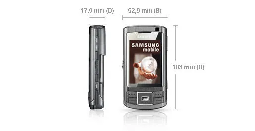Samsung SGH-G810 6,6 cm (2.6") Gri Akıllı Telefon Thumbnail 1