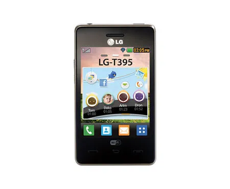 LG T395 8,13 cm (3.2") Tek SIM 2 GB 950 mAh Siyah Akıllı Telefon