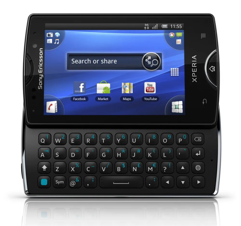 Sony Xperia mini pro 7,62 cm (3") Tek SIM Android 2.3 3G Micro-USB A 0,5 GB 1200 mAh Siyah Akıllı Telefon
