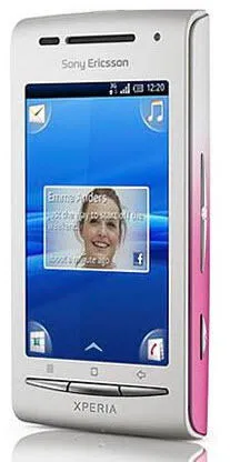 Sony Xperia X8 7,62 cm (3") Tek SIM Android 2.0 3G Pembe, Beyaz Akıllı Telefon
