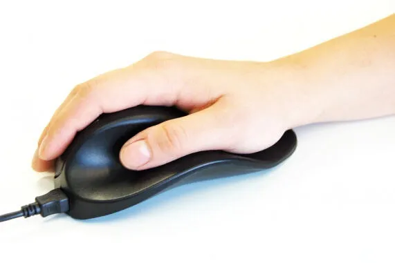 BakkerElkhuizen HandShoeMouse Ofis sağ-el A tipi USB BlueTrack Optik Mouse Thumbnail 3